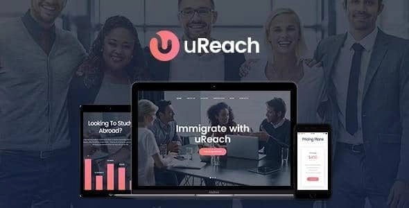 uReach | Immigration Relocation Law Consulting WordPress Theme 1.1.3 GPL Theme