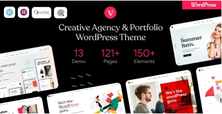 vCamp Creative Agency Portfolio WordPress Theme 1.5 GPL Theme