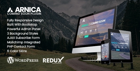 Arnica Creative Coming Soon WordPress Plugin 1.9 GPL Plugins
