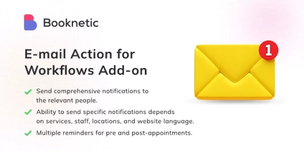 Booknetic – Workflow Email Addon 1.0.9 GPL Plugins