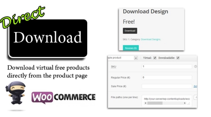 Direct Download for Woocommerce 1.16 GPL Plugins