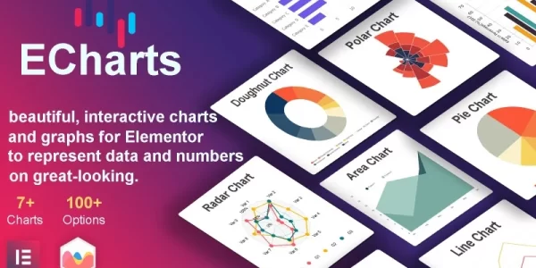 ECharts Charts Graphs WordPress Elementor Plugin WordPress Plugin 1.2.1 GPL Plugins