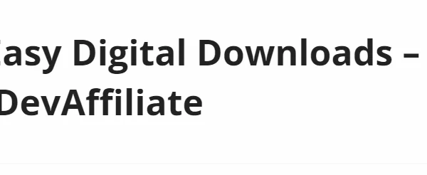Easy Digital Downloads iDevAffiliate 1.2.0 GPL Plugins