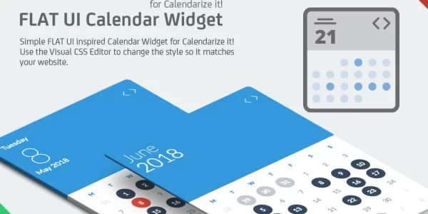 FLAT UI Calendar Widget for Calendarize it! 1.1.0.83423 GPL Plugins