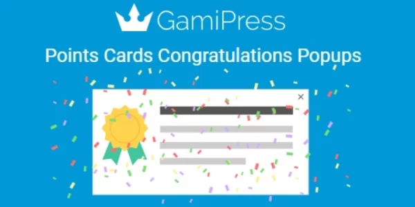 GamiPress Points Cards Congratulations Popups 1.1.0 GPL Plugins