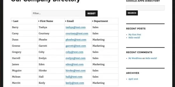 Google Apps Directory for WordPress Enterprise 1.6.3 GPL Plugins