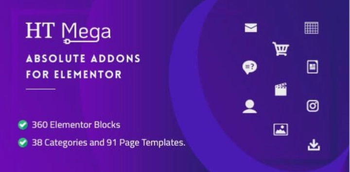 HT Mega Pro – Absolute Addons for Elementor Page Builder | Add-ons 1.8.9 GPL Plugins