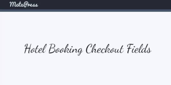 Hotel Booking Checkout Fields 1.2.1 GPL Plugins
