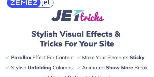 JetTricks Visual Effects Addon for Elementor WordPress Plugin 1.4.8 GPL Plugins