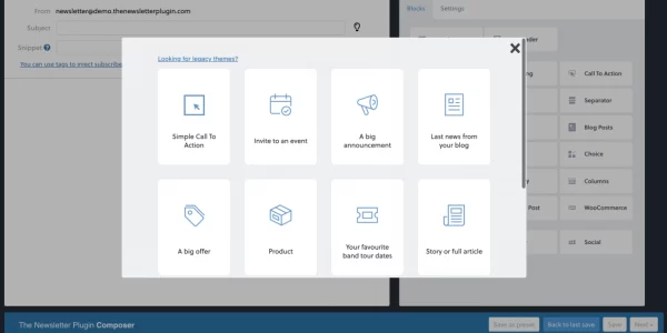 Newsletter Extended Composer Blocks 1.5.5 GPL Plugins