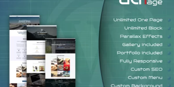 Parallax One Page Builder WordPress Plugin 1.4 GPL Plugins