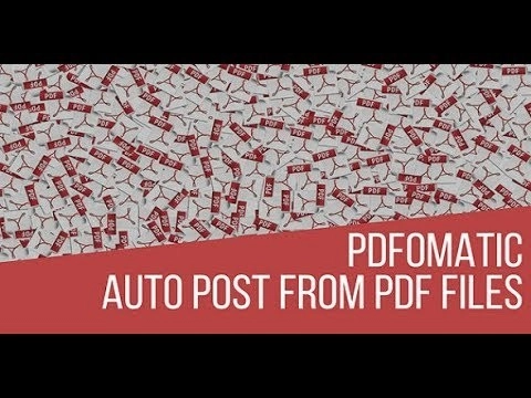 Pdfomatic Automatic Post Generator Plugin – CodeRevolution 1.1.1 GPL Plugins