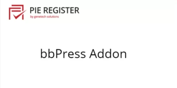 Pie Register bbPress Addon 1.6 GPL Plugins