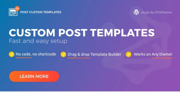 Post Custom Templates Pro WordPress plugin 1.17 GPL Plugins
