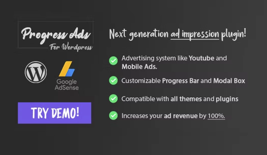 Progress Ads WordPress Adsense Banner Plugin 1.3.2 GPL Plugins