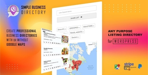 Simple Business Directory with Maps, Store Locator, Distance Search 14.7.5 GPL Plugins