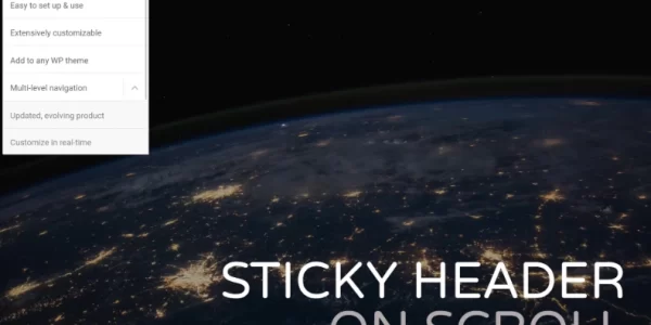 Sticky Header on Scroll for WordPress 1.3 GPL Plugins