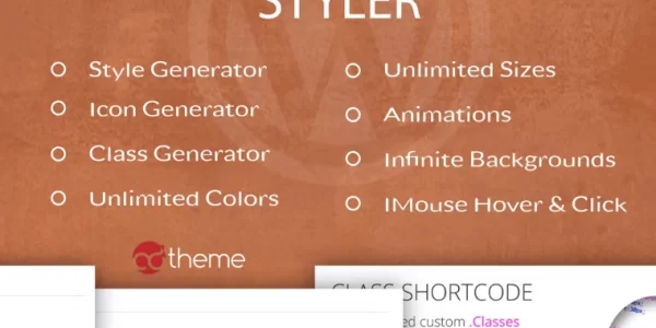 Styler Icons, Fonts and CSS generator for WP 1.5 GPL Plugins