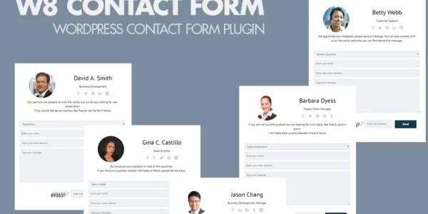W8 Contact Form WordPress Contact Form Plugin 1.5.9 GPL Plugins