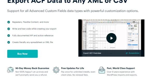 WP All Export ACF Pro Addon 1.0.6-beta-1.6 GPL Plugins