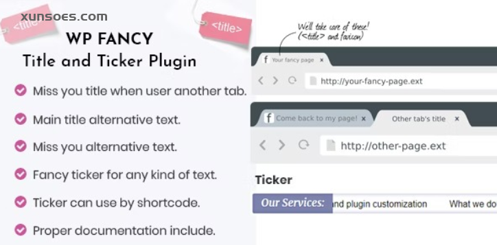 WP Fancy Title and Ticker WordPress Plugin 1.7.1 GPL Plugins