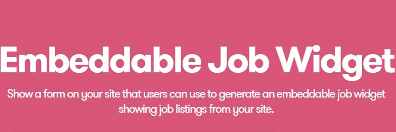 WP Job Manager Embeddable Job Widget Add-on 1.1.4 GPL Plugins