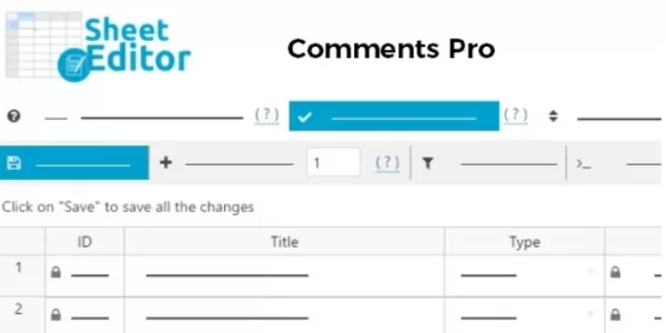 WP Sheet Editor Comments Pro 1.1.33 GPL Plugins
