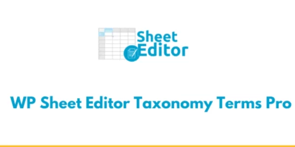 WP Sheet Editor – Taxonomy Terms Pro 1.7.16 GPL Plugins