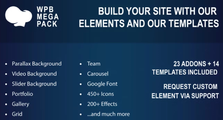 WPBakery Mega Pack Addons and Templates 1.2 GPL Plugins