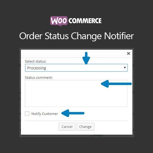 WooCommerce Order Status Change Notifier 1.1.0 GPL Plugins