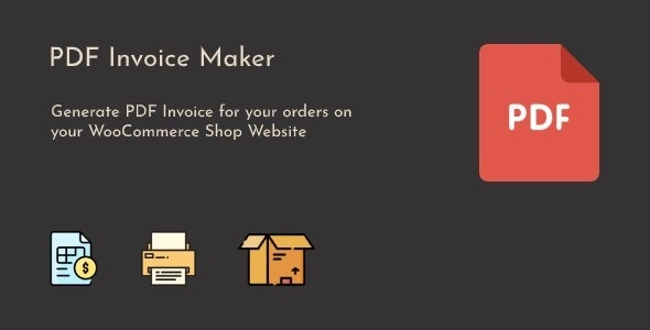 WooCommerce PDF Invoice Maker 1.0.9 GPL Plugins