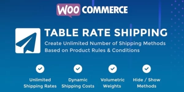 WooCommerce Table Rate Shipping [CodeCanyon] 1.3 GPL Plugins