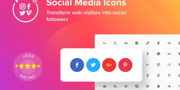 WordPress Social Media Icons 1.7.1 GPL Plugins