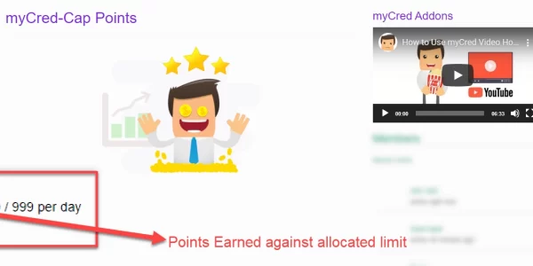 myCred Points Cap 1.2.0 GPL Plugins